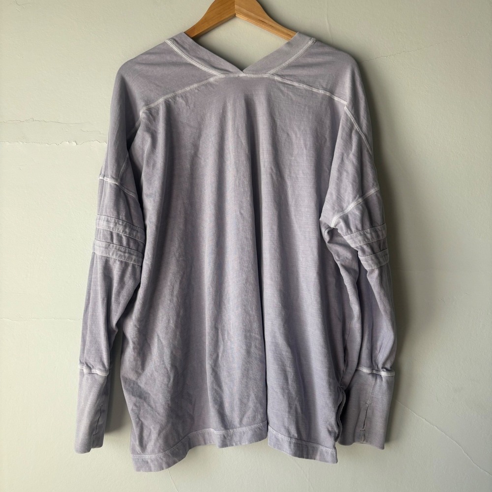 Free People FP Movement All Star Layer Oversize T-Shirt Trailblazer Purple XL - Picture 9 of 9